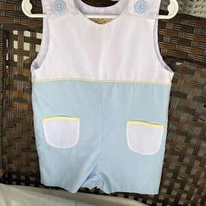 Blue and White toddler one piece